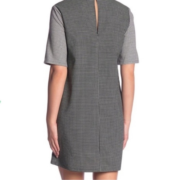 BCBGENERATION Black & White Checkered
Sheath Dress with Sheer V Neck Size XS - Picture 6 of 12